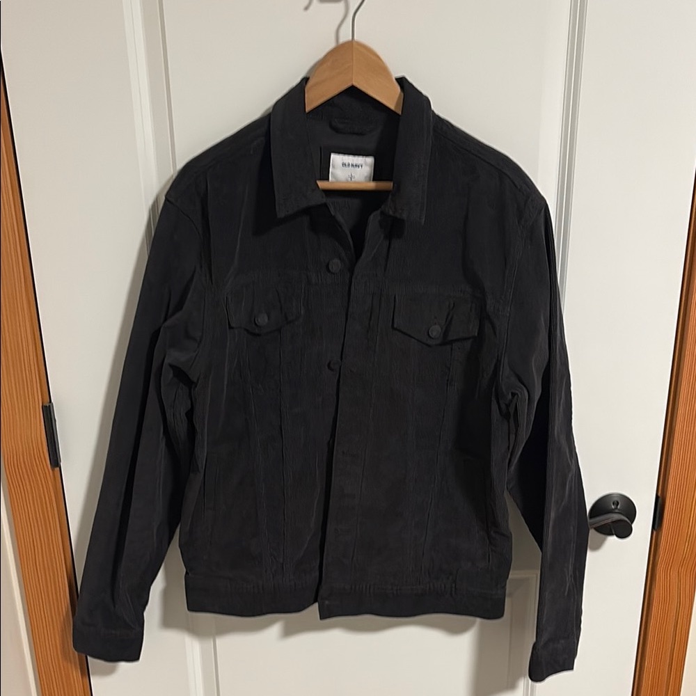 Old Navy Corduroy Trucker Jacket - charcoal/black
